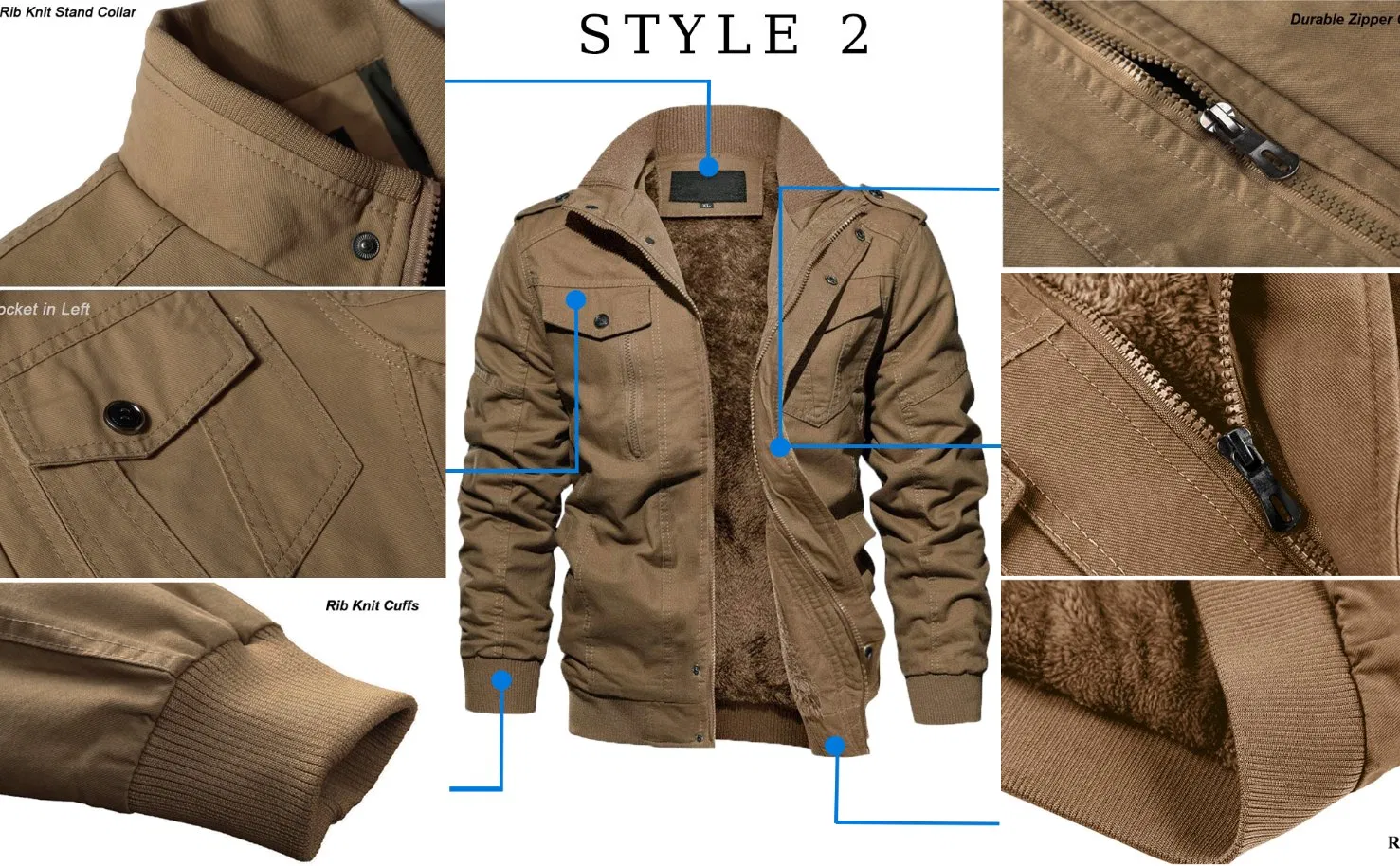 Wholesale High-Quality Men's Pilot Safari Coat with Hoody Custom Logo Warm Thicken Outerwear Oversized Windproof Jackets with Fur Lin