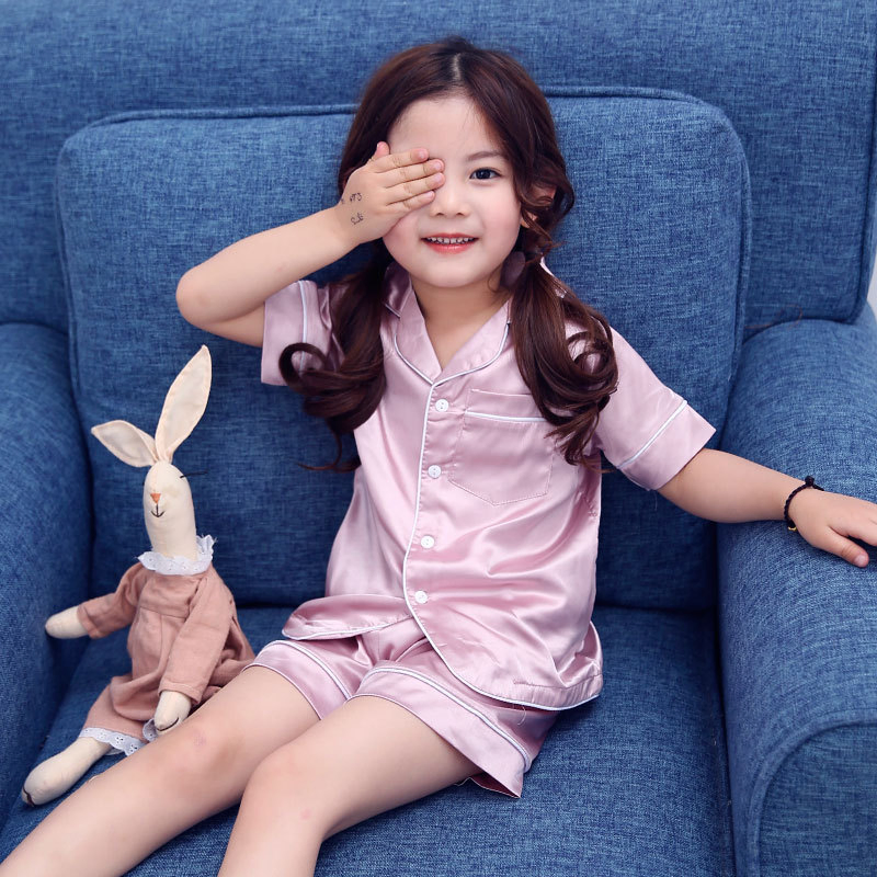 Little Kid Sleepwears Set Pjs Clothes Short Sleeve