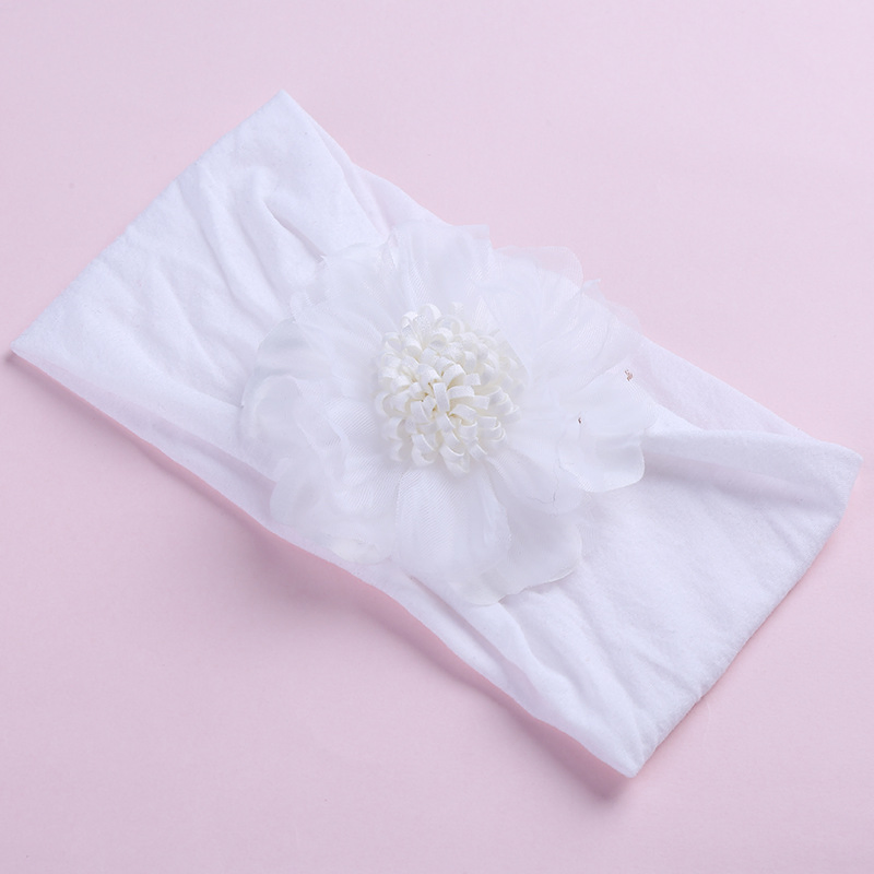 Fashion Wide Jacquard Baby Hairband Bowknot Hairy Ball Side Hairdband Cute Hair Accessories for Girls