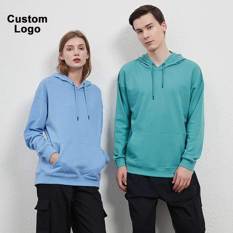 Men Woman Hoodies Sweatshirts Solid-Color Hoody Male Casual Tops Sports Wear