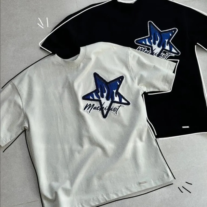 Wholesale Custom Oversized Hip Hop Unisex T Shirt Streetwear Fashion Casual Loose Cotton Men's T-Shirts