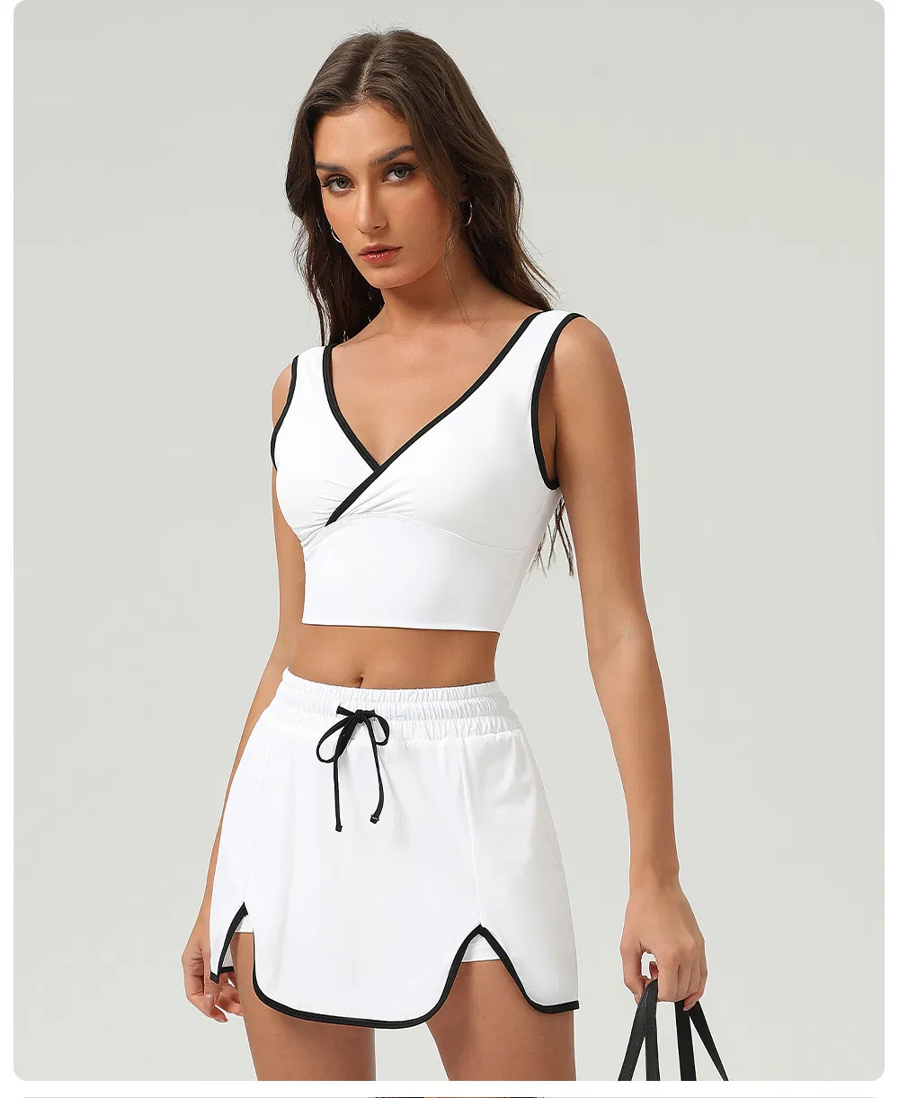 Wholesale Sports Outfit Casual Running Golf 2piece Tennis Wear for Women