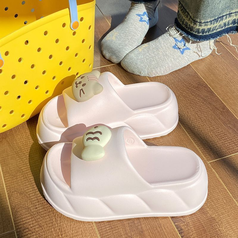 Women's Summer EVA Flip-Flops: Ins Stylethick-Sole, Anti-Slip, Non-Smelly, Wear-Resistant (Indoor/Office)