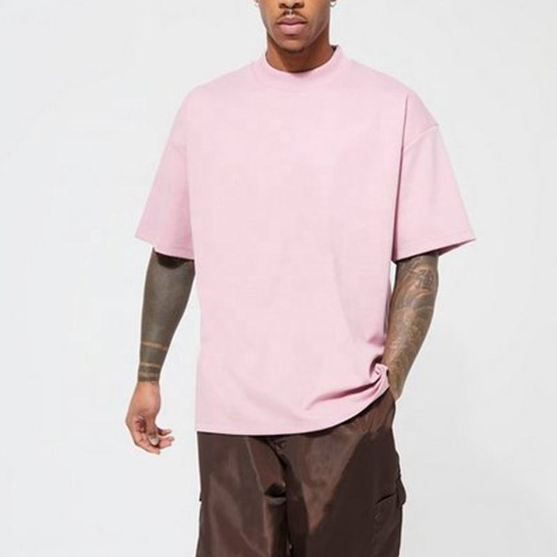 300 GSM Men's Crew Neck Oversize Blank Streetwear Heavyweight Plain T-Shirt for Men Wholesale Fashion 1688