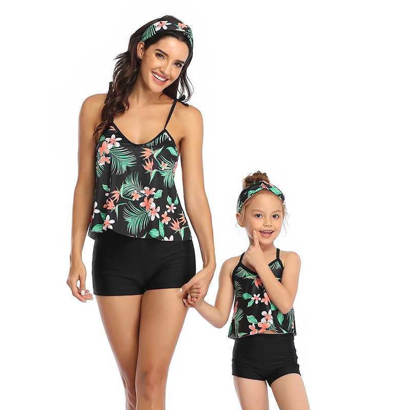 New Parent-Child Swimming Costume Conservative Fashion Swimwear