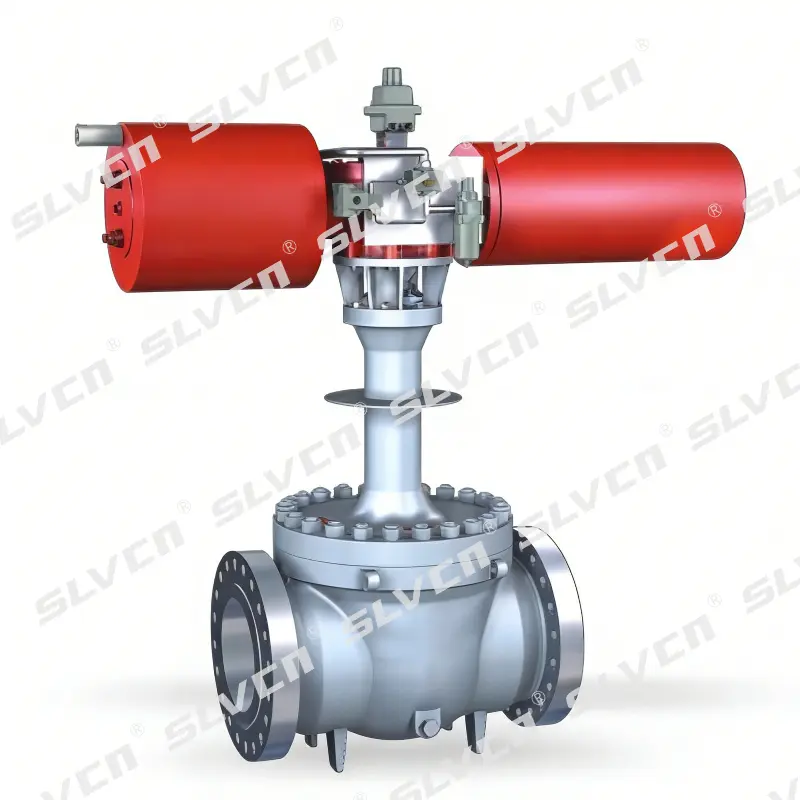 China Class 600 Scotch Yoke Fixed Trunnion-Mounted Ball Valve with DBB Structure Supplier, Factories