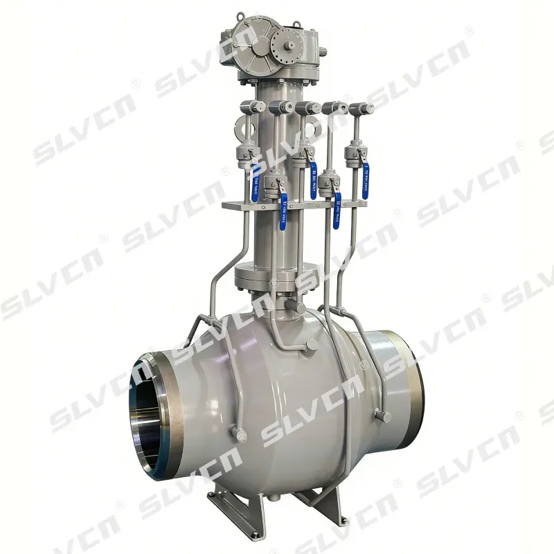 China Fully Welded Trunnion-Mounted Ball Valve with Extended Stem for Underground Pipelines Supplier, Factory