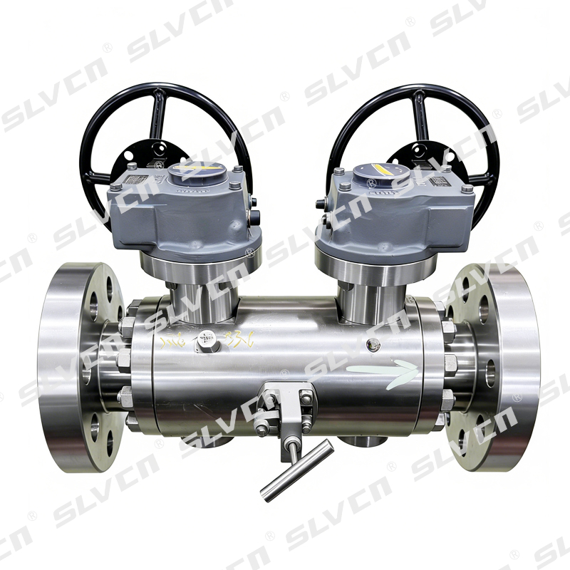 Forged Double Ball DBB Valve with Dual Gear Operation