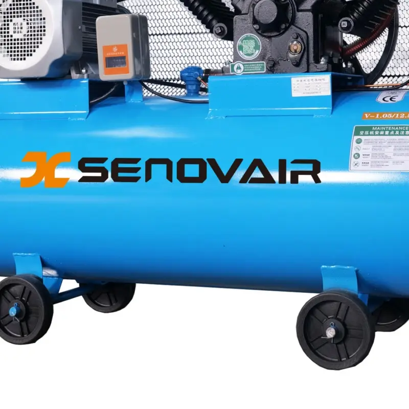 China Suppliers Factory Oil-Lubricated Mobile Piston Air Compressor with Wheels for Efficient Air Compression