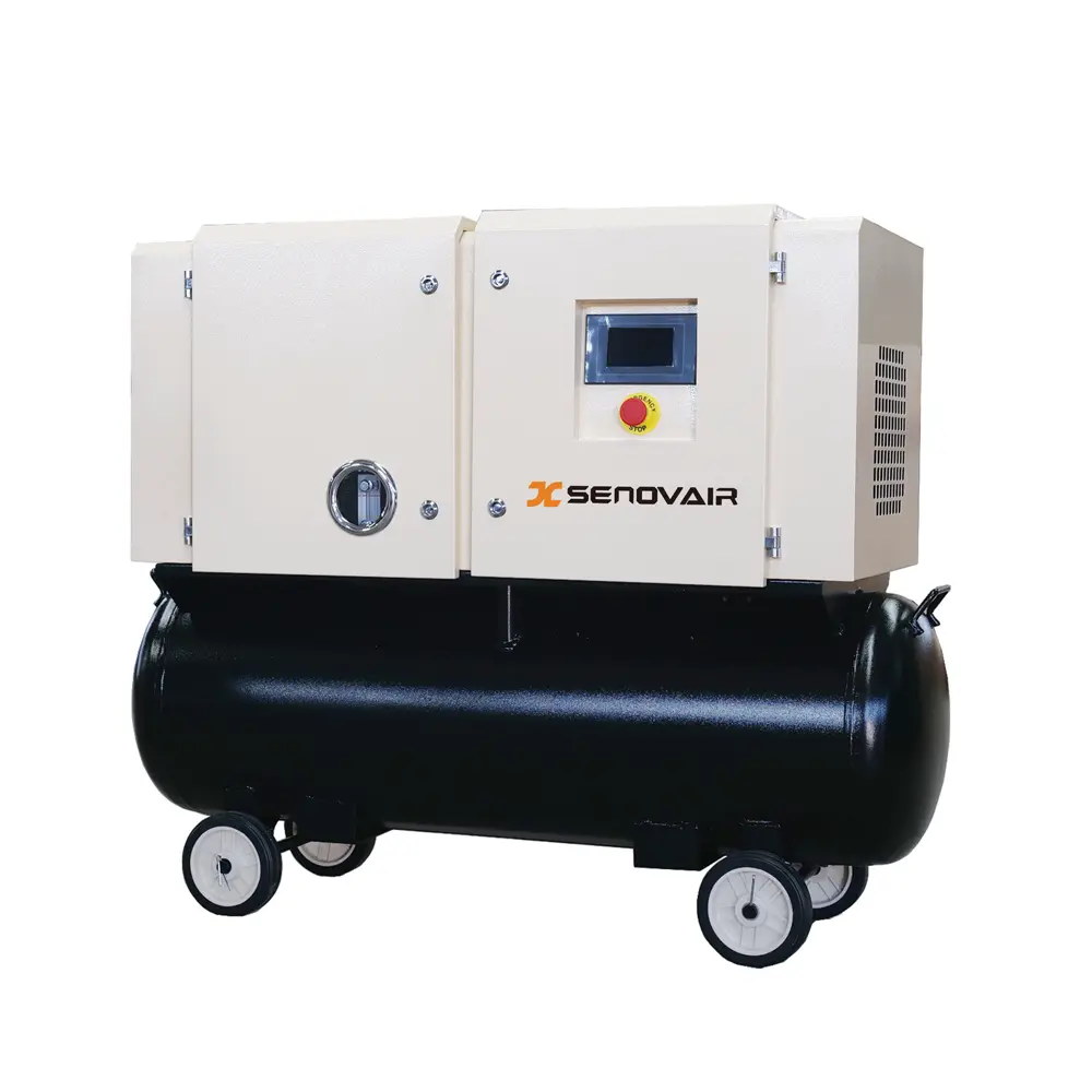 China 2-in-1 Screw Air Compressor with Wheels - Reliable Integrated Solution by Leading Suppliers and Factory