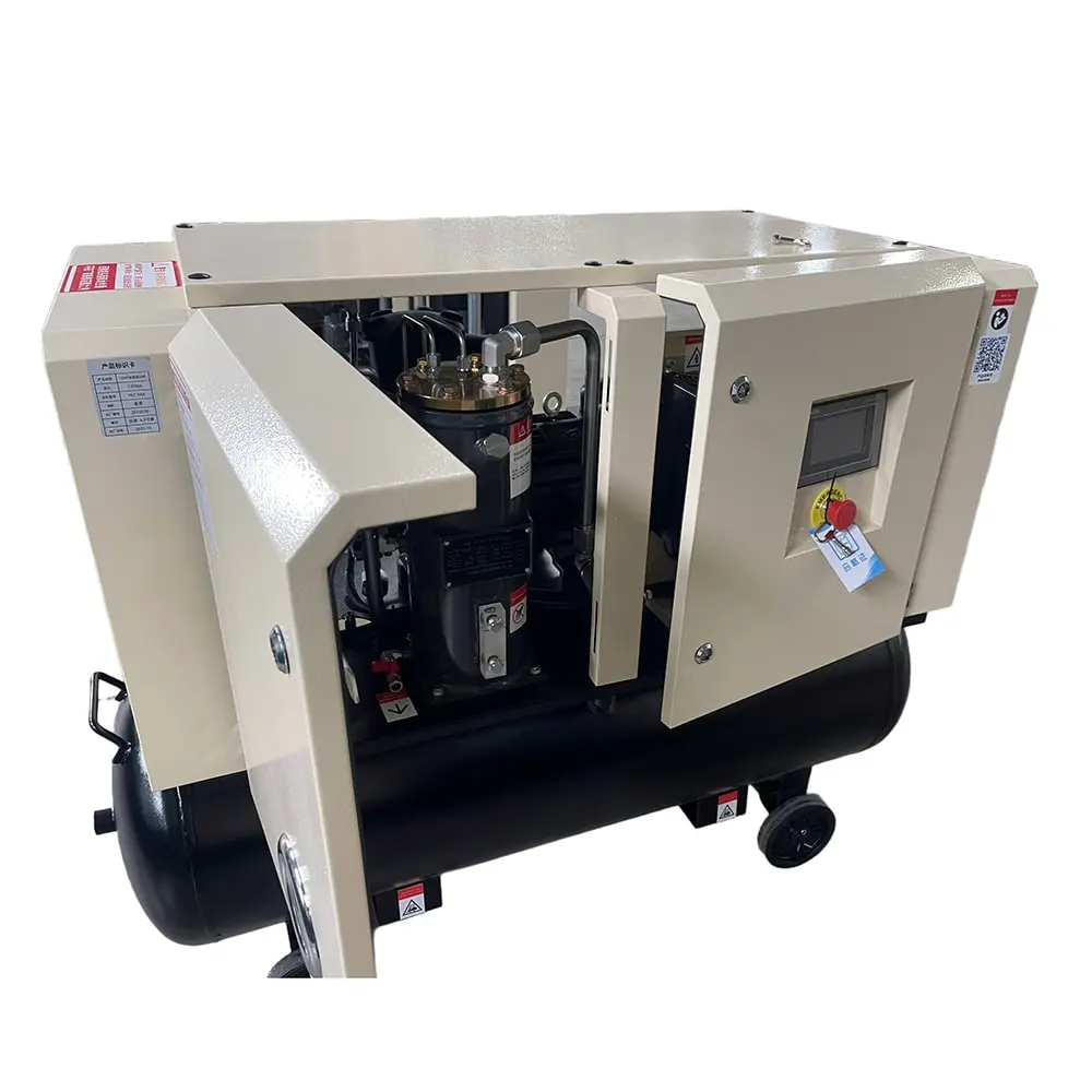 China 2-in-1 Screw Air Compressor with Wheels - Reliable Integrated Solution by Leading Suppliers and Factory