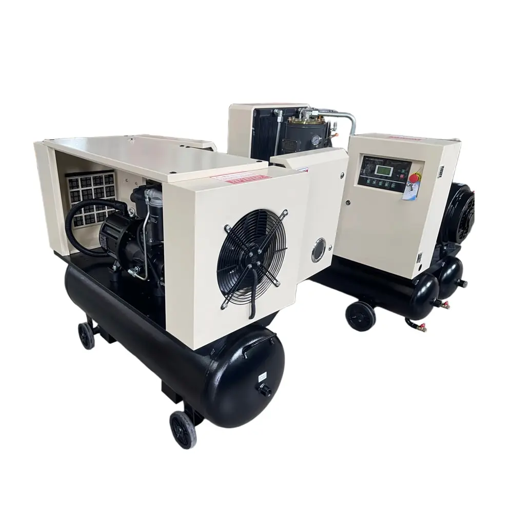 China 2-in-1 Screw Air Compressor with Wheels - Reliable Integrated Solution by Leading Suppliers and Factory