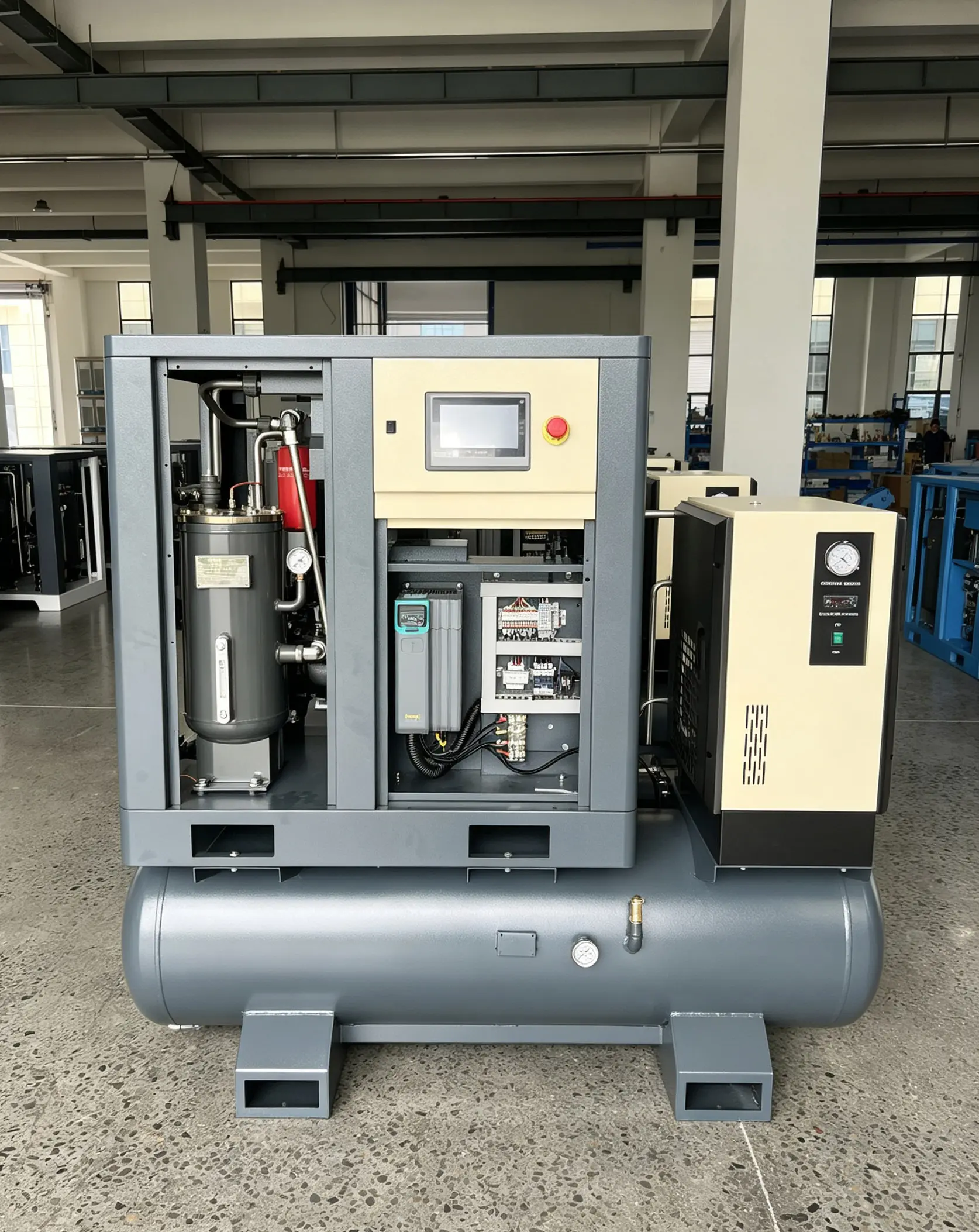 Custom 4-in-1 High-Pressure Screw Air Compressor for Fiber Laser Cutting Machines Suppliers, Exporters