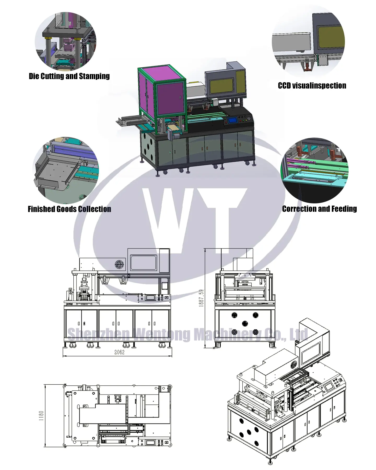 small card cutting die cutting machine structure