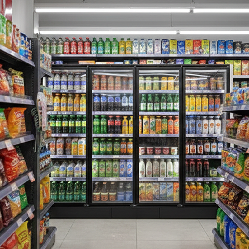 Commercial Glass Door Walk-in Cooler for Optimal Product Storage