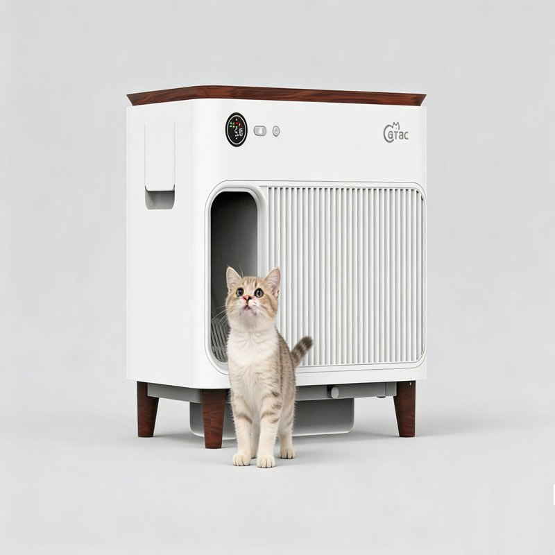 Smart Litter Box Self Cleans APP Controlled Pet Product