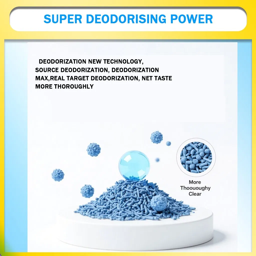 Natural Pea Tofu Cat Litter Fast Clumping, Anti-Sticking Bottom, Odor-Eliminating Bacteria-Inhibiting, Flushable, Dust-Free Hypoallergenic Cat Toilet Supplies