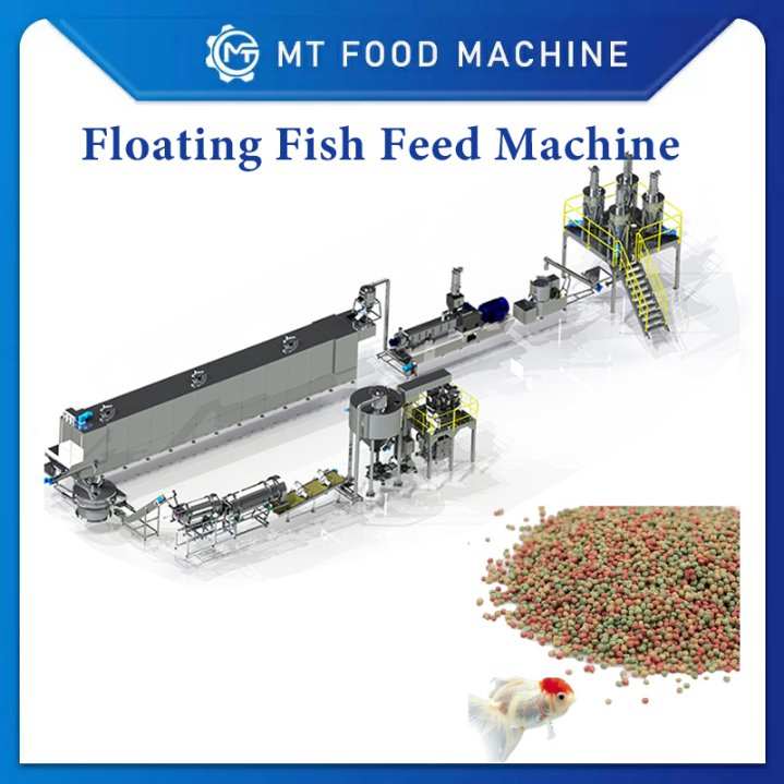Animal Floating Fish Feed Pellet Making Machine 180-200kg/H Pet Bird Piglets Food Mill Extruder Machine