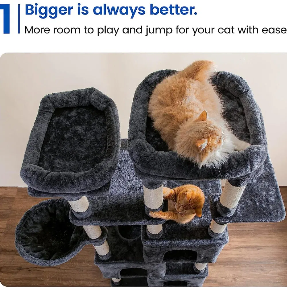 Multi-Level Cat Furniture Activity Center with Cat Stand or Indoor Cats