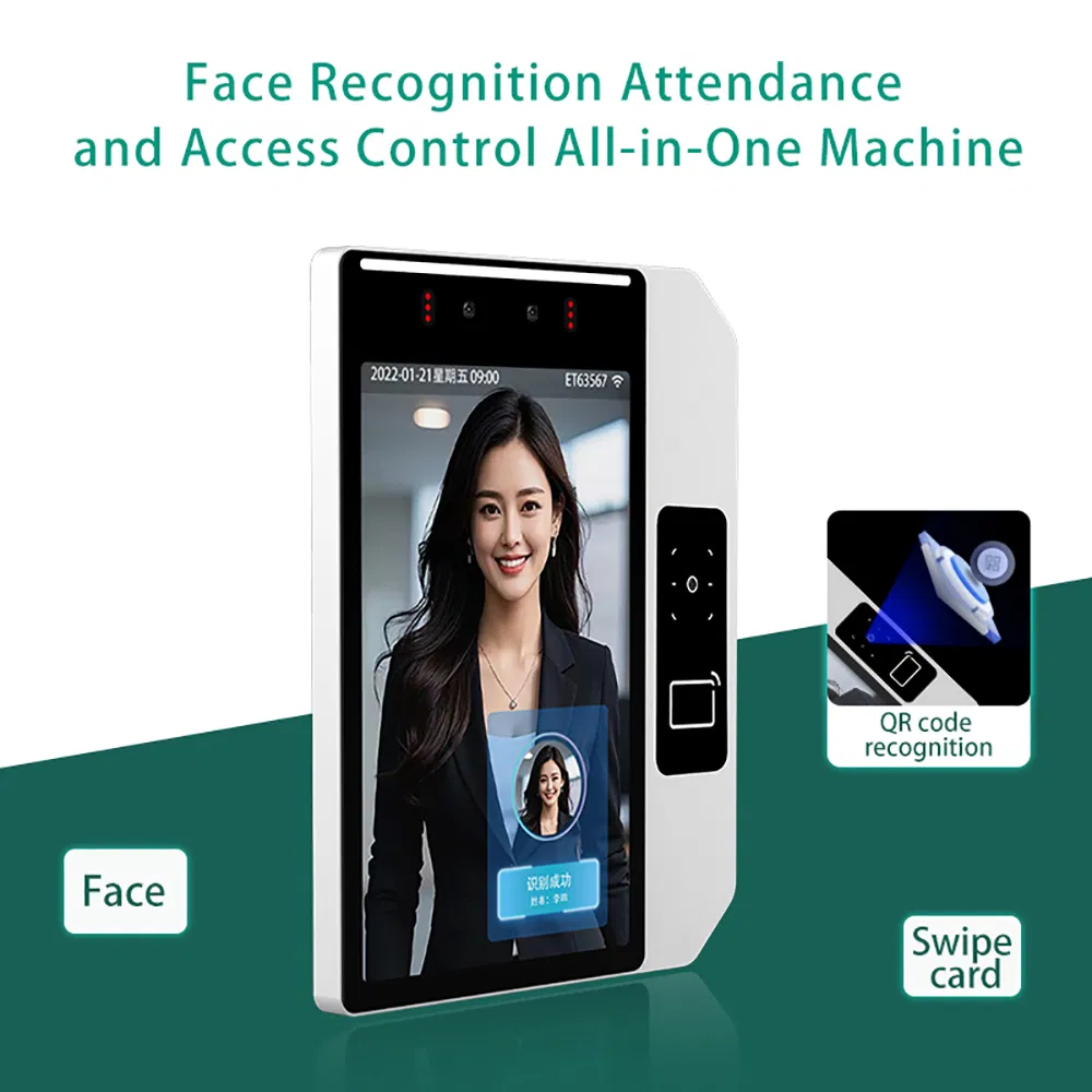 Intelligent Security Smart Biometric Access Control System Facial Recognition Face Recognition Device Time Attendance Machine