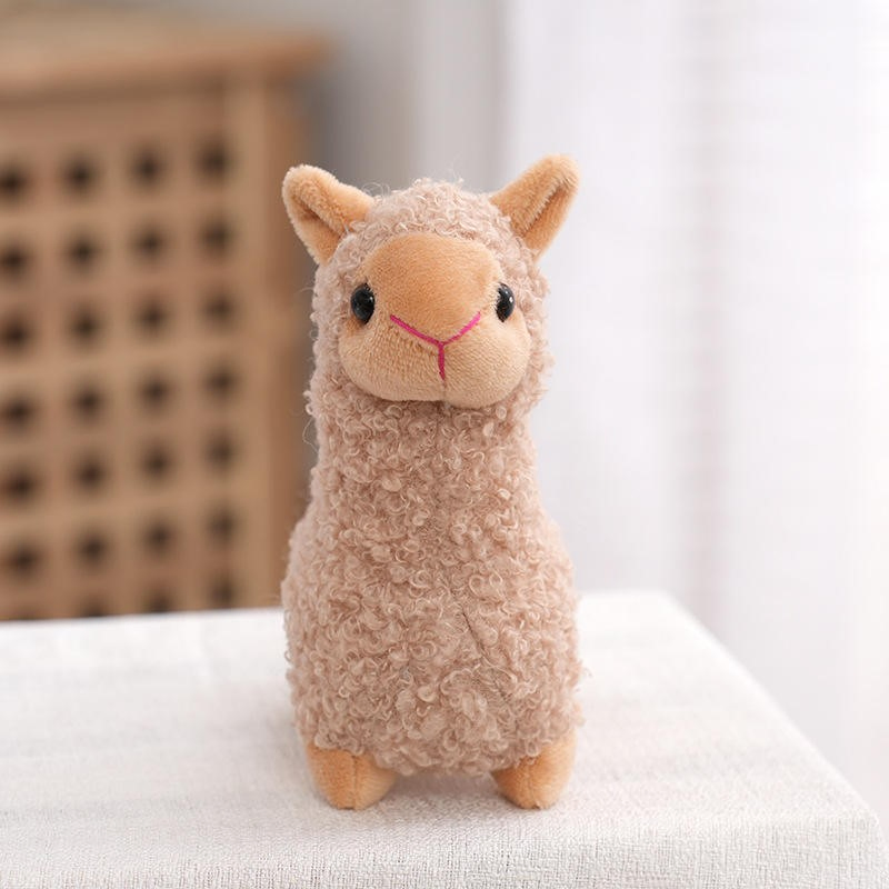 Cute Simulational Lamb Soft Sheep Animal Plush Doll Toy with Keychain