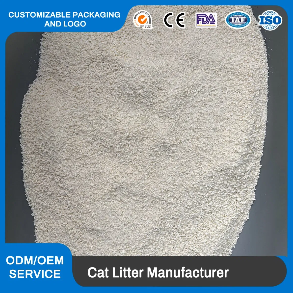 Cassava Based Cat Litter Clumping Flushable Antibacterial Deodorizing Eco-Friendly Compostable Hypoallergenic Cat Sand