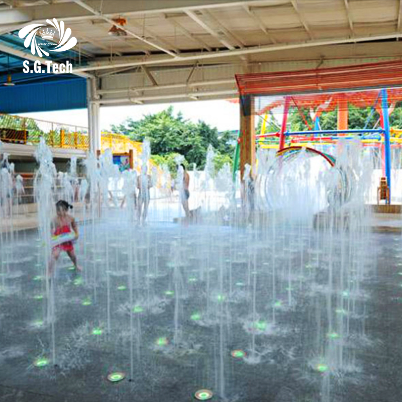 Water Crown Fountain Music Rhythm: High-Tech Dry DMX Fountain Show
