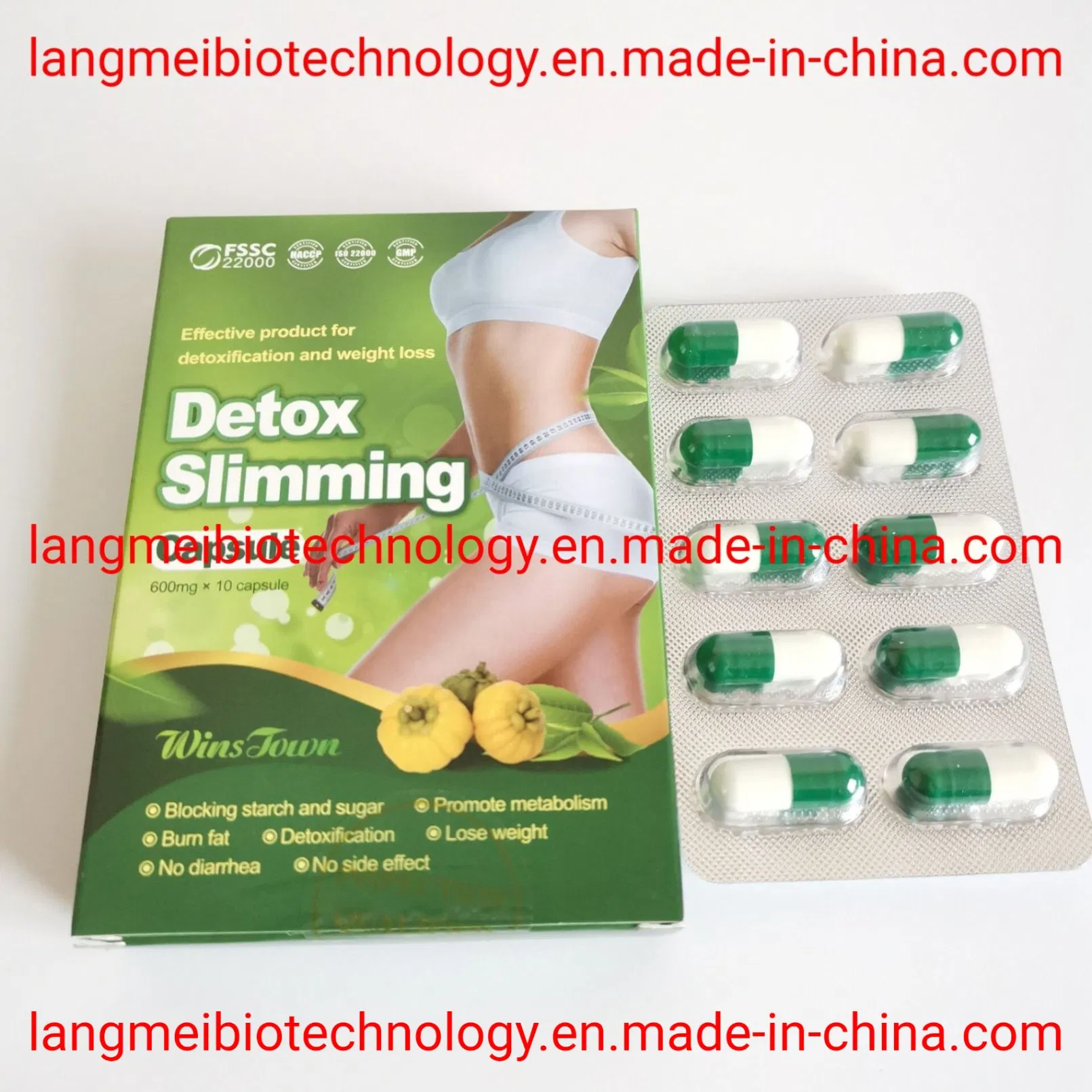 Wholesale Price Strong Appetite Suppressant Diet Weight Loss Pills Detox Slimming Capsule