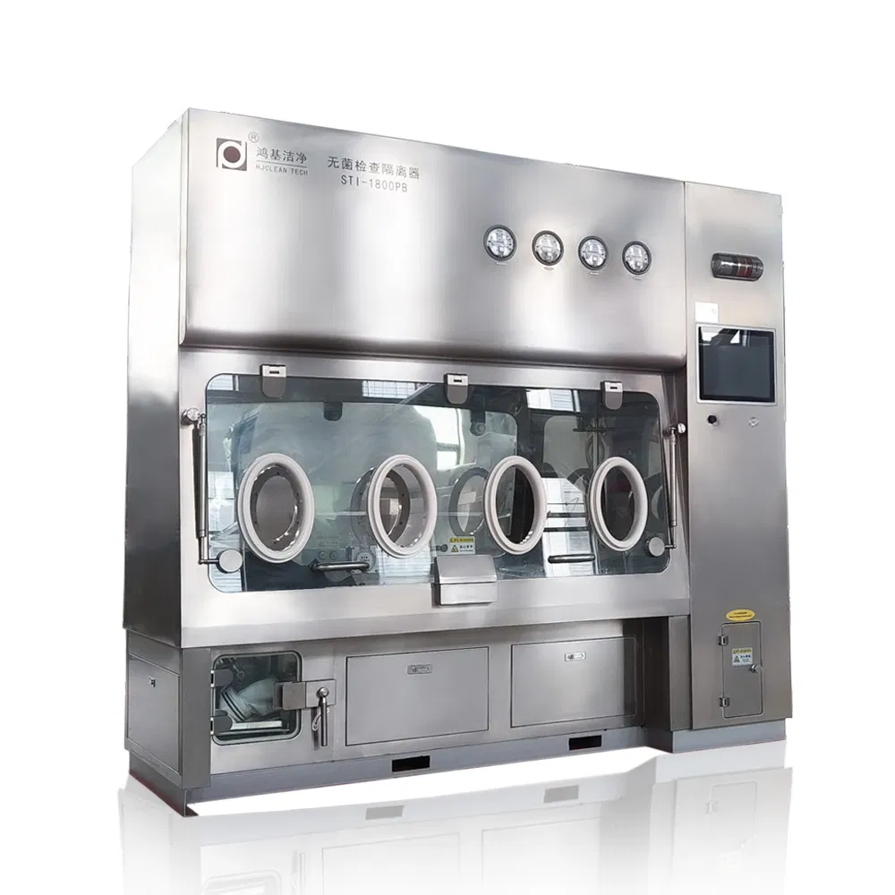 Hjclean Factory Direct Sales CE ISO Positive Pressure Sterile Aseptic Pharmaceutical Isolator with Vhp Sterilization Online Particle Counter Monitoring System