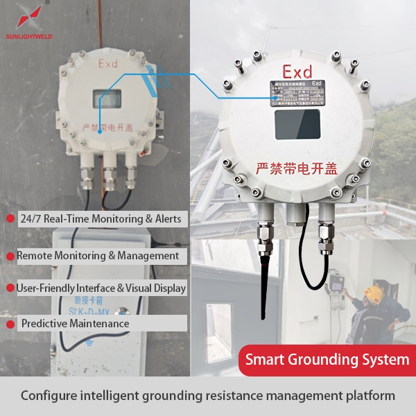 Oil and Petrochemical Grounding Monitoring System Solutions Earth Resistance Tester (Explosion Proof, Online Platform)