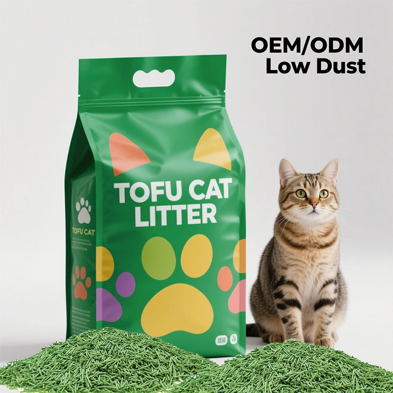Outstanding Odor Control Premium Clumping Easy Cleaning Toilet Flushable Ultra Absorbent Lightweight Tofu Cat Litter