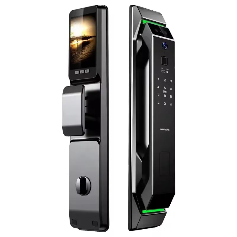 3D Face Recognition Smart Door Lock with Camera Cerradura WiFi Biometric Fingerprint Security Fully Automatic Smart Lock
