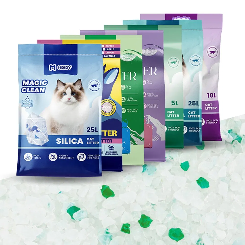 Factory Price Natured High Absorption &amp; Odor Controls Dust Free Silica Gel Crystal Cat Litter