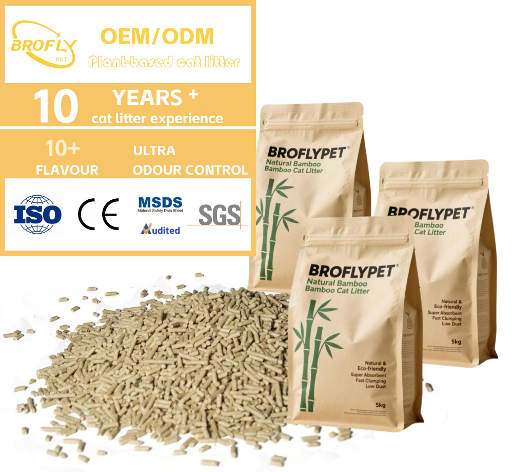 Ultra Odor Control Plant Based No Additives Cat Litter - Quickly Clumping, Sustainable, Low Tracking, Natural &amp; Dust-Free Easy Cleaning Kitty Litter