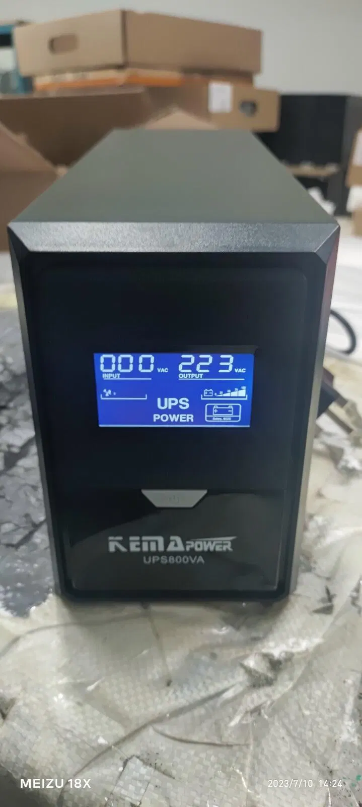 High Quality UPS Without Battery Uninterruptible Power 1000va 600W Computer Offline UPS with LCD Display for Computer