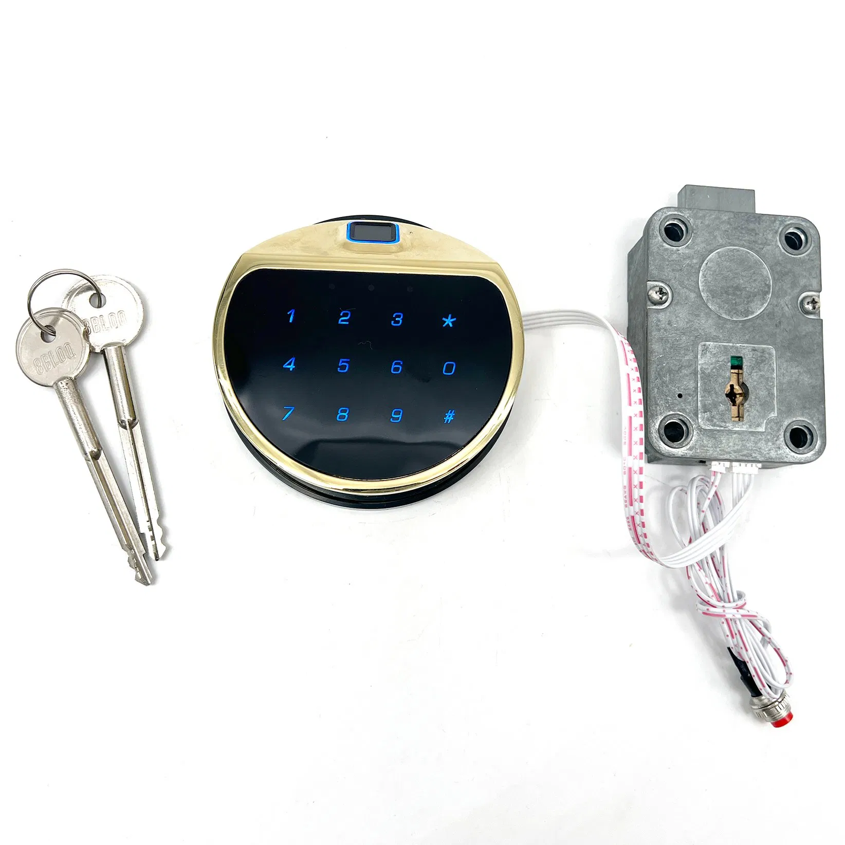 Squarebolt Biometric Keypad Fingerprint Gun Safe Lock with Backup Key