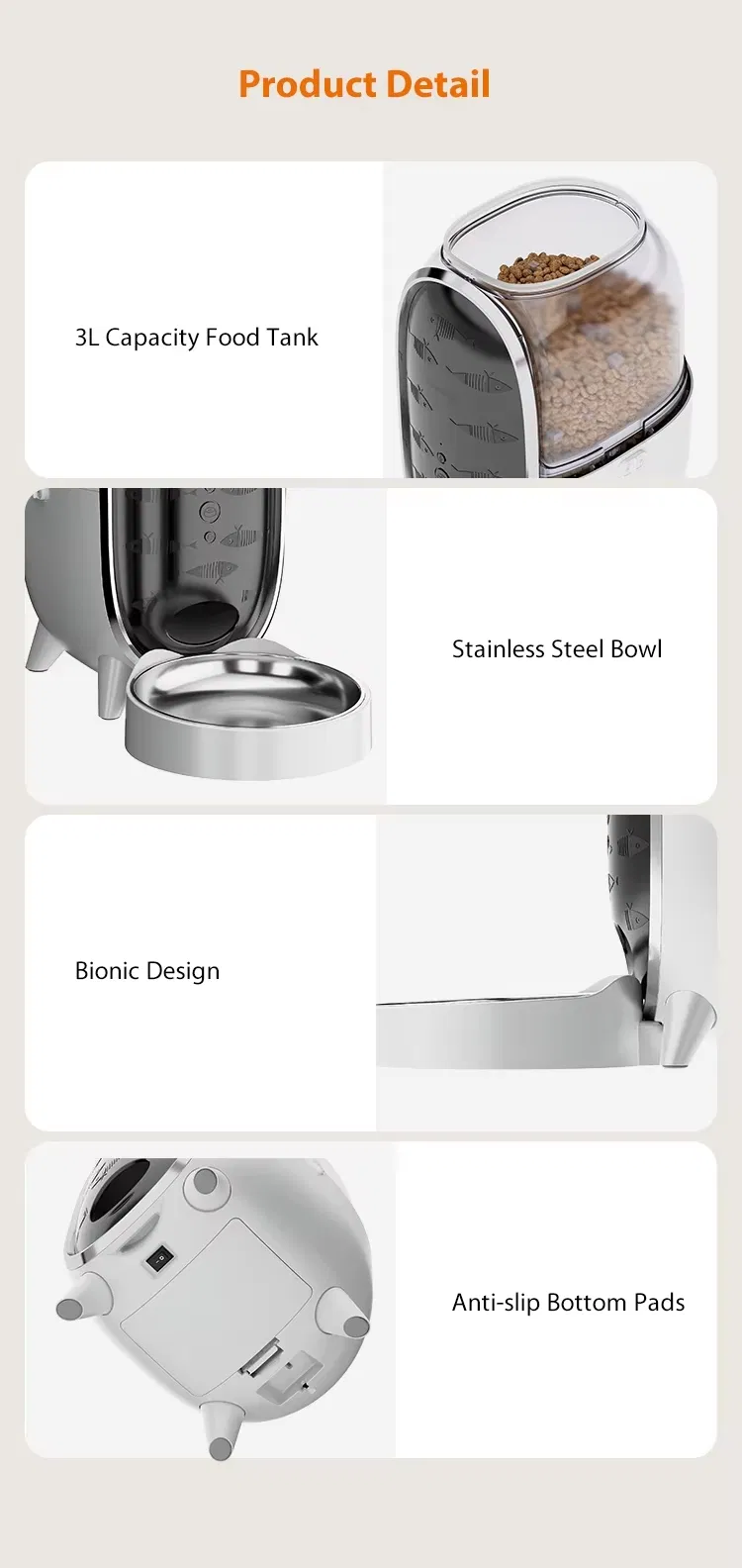 Timed Treats Safe Materials Smart Pet Feeder for Portion Control