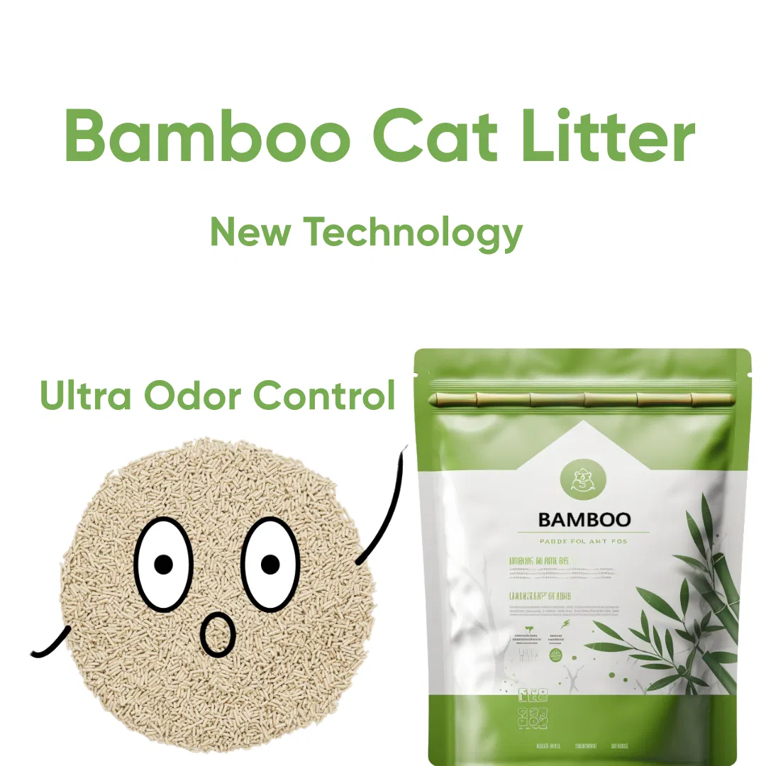 Durable Bamboo Fiber Cat Litter - Low Dust and Hypoallergenic Care