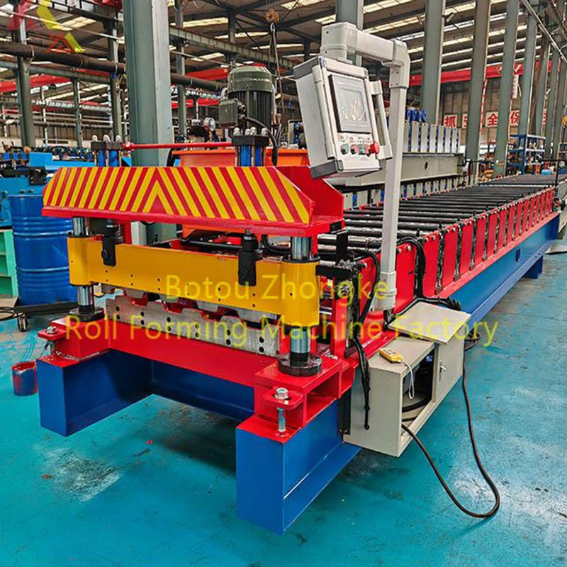 Metal Trapezoidal Greenhouse Garden Enclosure Panel Roll Forming Machine Tile Making Machinery