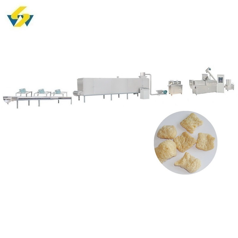 Eco Friendly Vegetarian Meat Textured Vegetable Protein Processing Plant Processing Line Machines Ekstruder and Drying Equipment