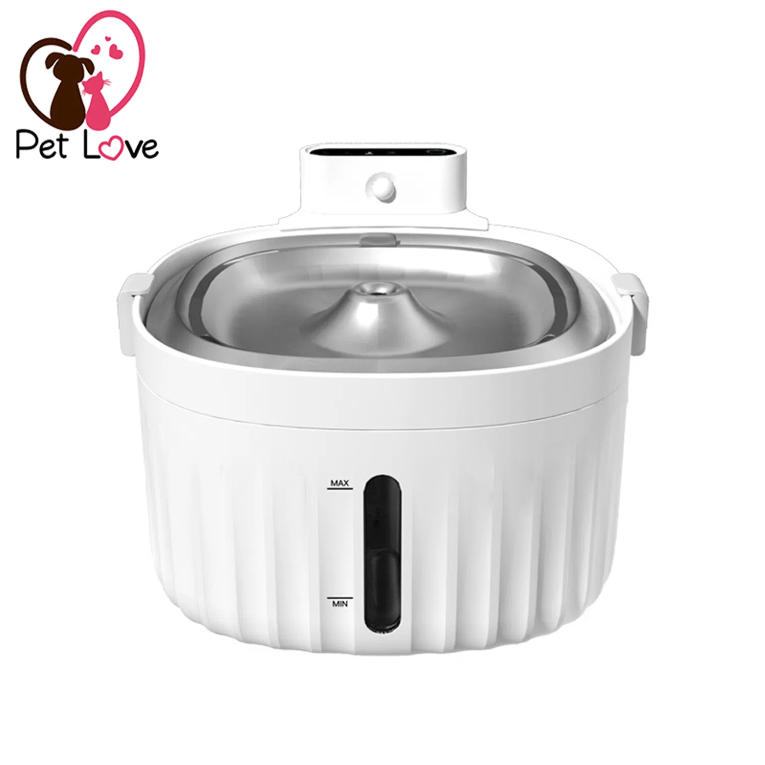 Fx902s Automatic Cat Dog Water Bowl 1.9L Smart Sensor Continuous Flow Stainless Steel