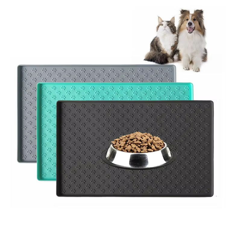 Eco-Life Silicone Pet Food Utensils Silicone Pet Placemat Feeding Anti-Spill Dog Food Pad Large Pads