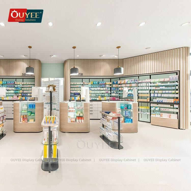 Beauty Sectional Cabinets for Pharmacies Pharmacie Shelf Medicine Display Rack