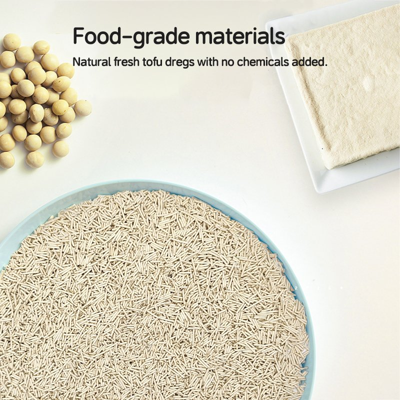 Natural Plant-Based Tofu Cat Litter 6L Pet Cat Clean Products OEM Factory