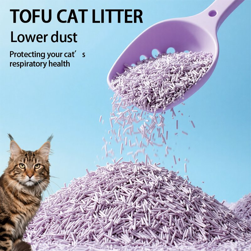 Unscented Hypoallergenic Tofu Cat Litter Chemical-Free Non-Irritating Formula Fast-Clumping Long-Lasting Odor Control High Absorbency Pet Products Kitty Litter