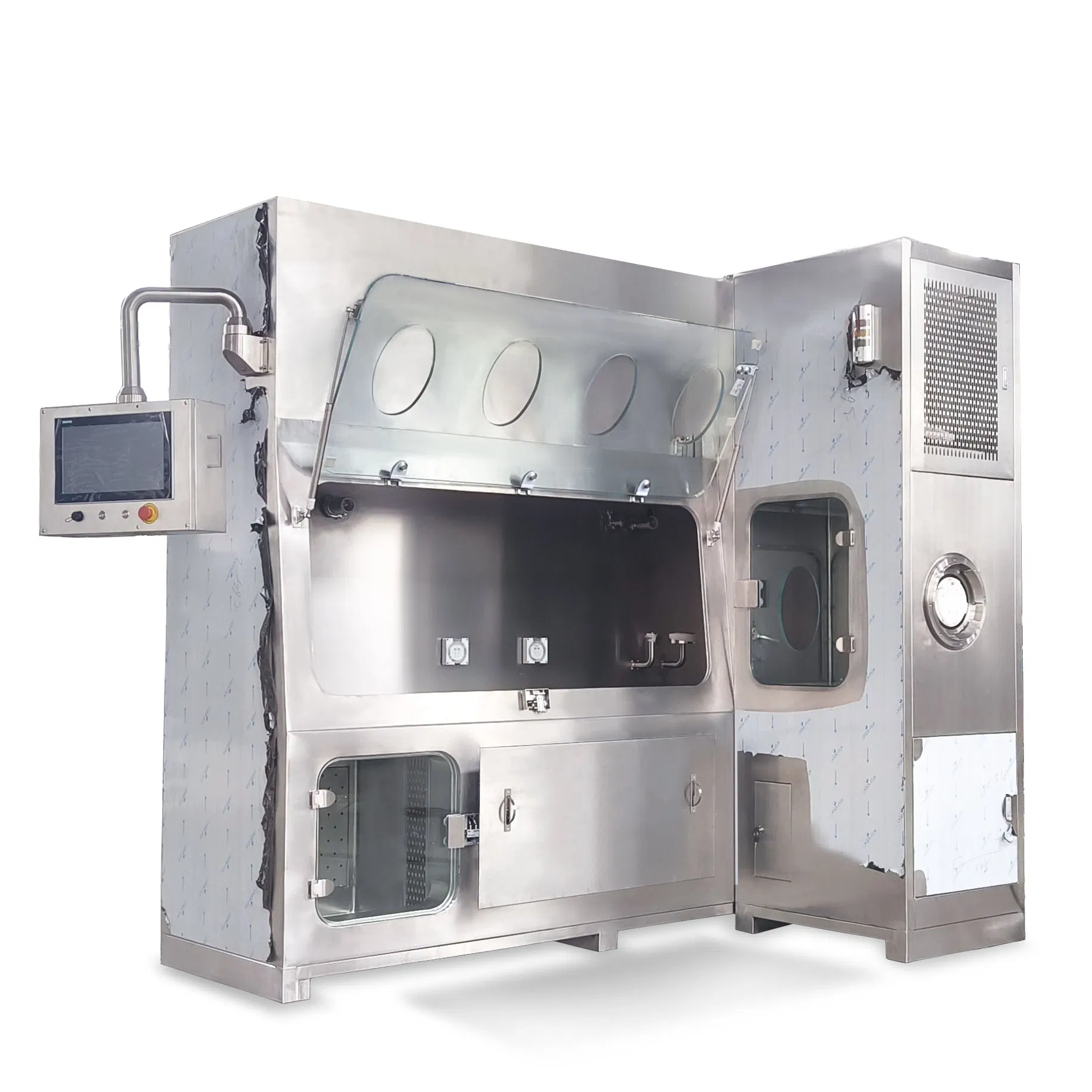 Hjclean Factory Direct Sales CE ISO Positive Pressure Sterile Aseptic Pharmaceutical Isolator with Vhp Sterilization Online Particle Counter Monitoring System