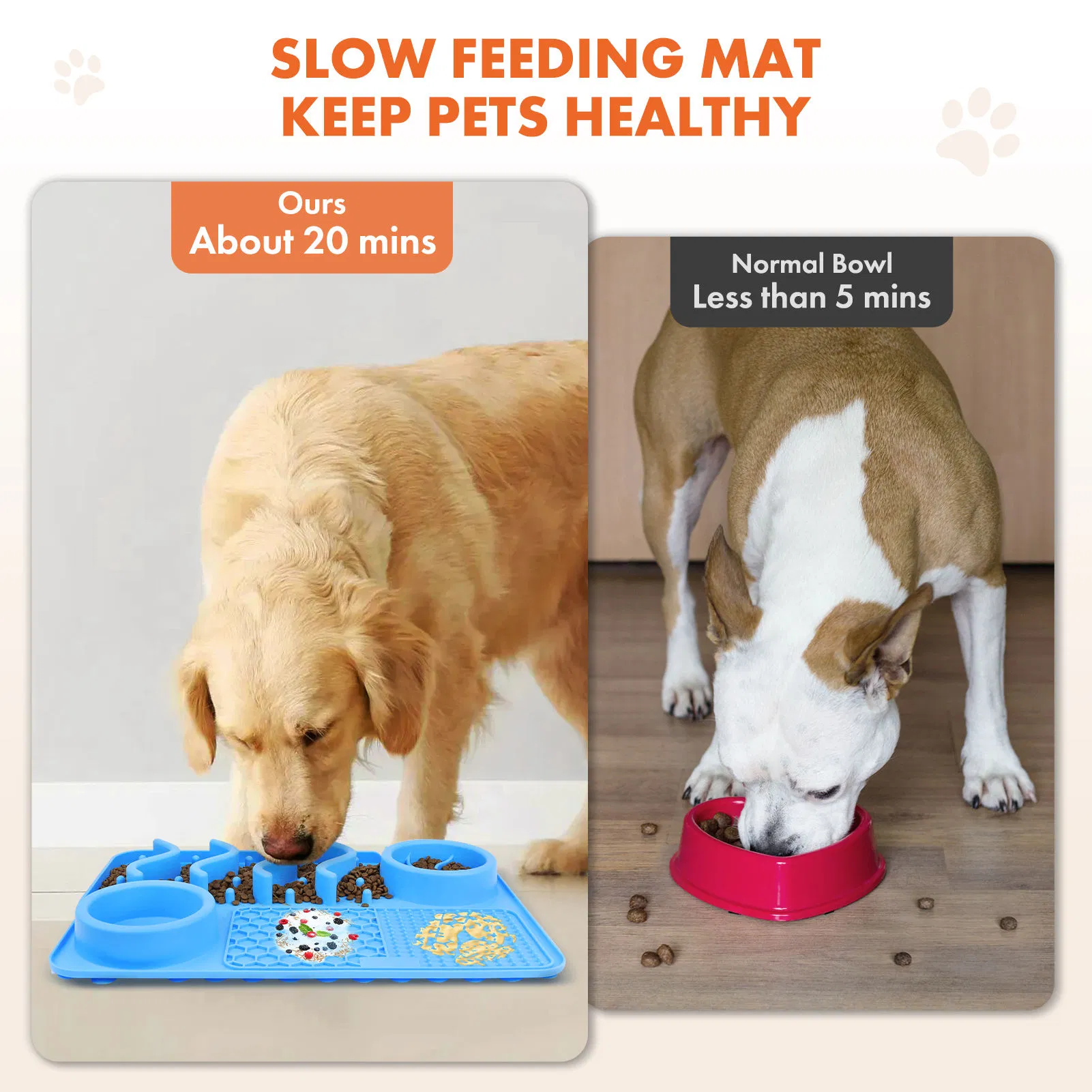 Anti-Anxiety Pet Lick Pad for Bath/Grooming with Slow Feeding Design