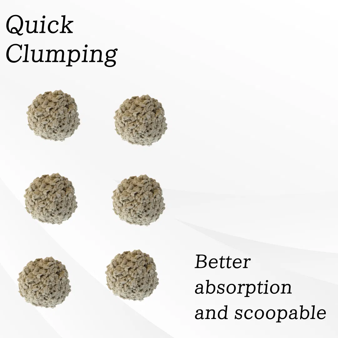 Free Sample Factory High Quality Fast Delivery Strong Clumping Biodegradable Flushable Low Dust Natural Plant Based No Additive Scents Cat Litter