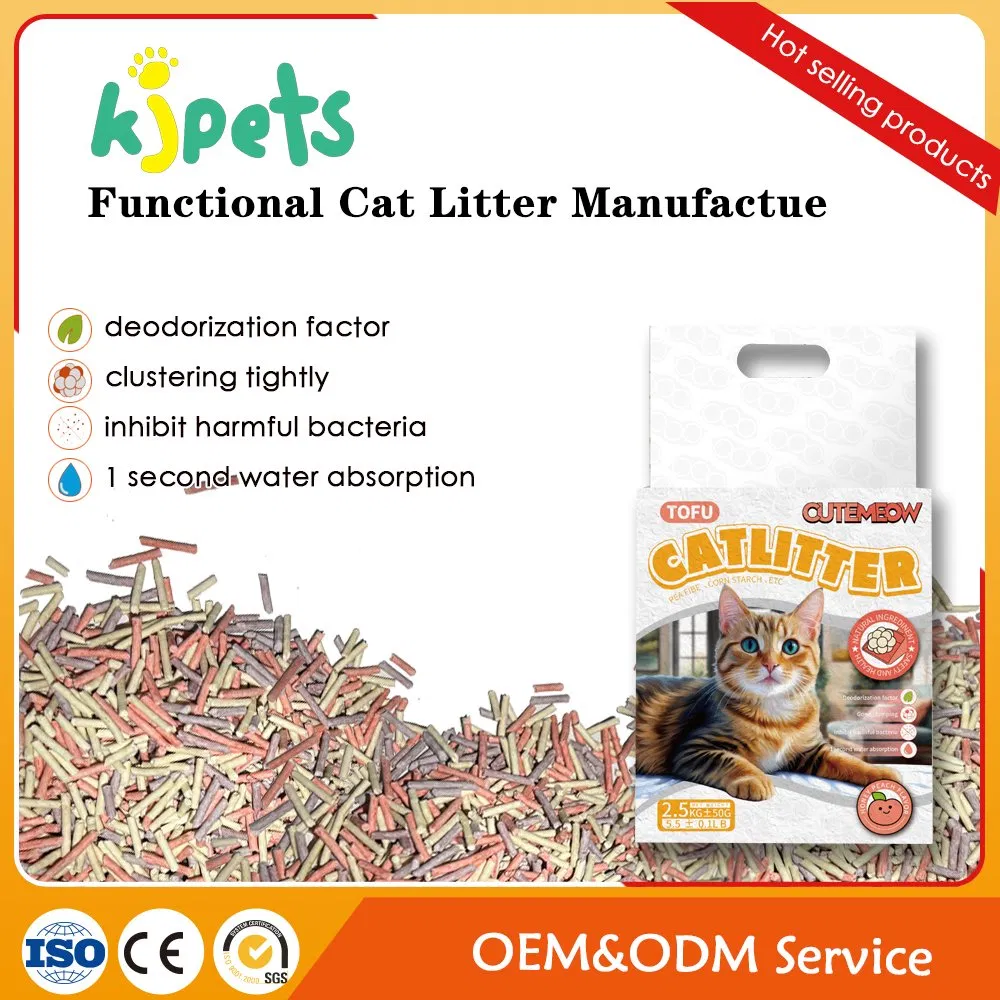 Wholesale Eco Friendly Pet Supplies Clumping Natural Tofu Cat Litter OEM Tofu Cat Litter