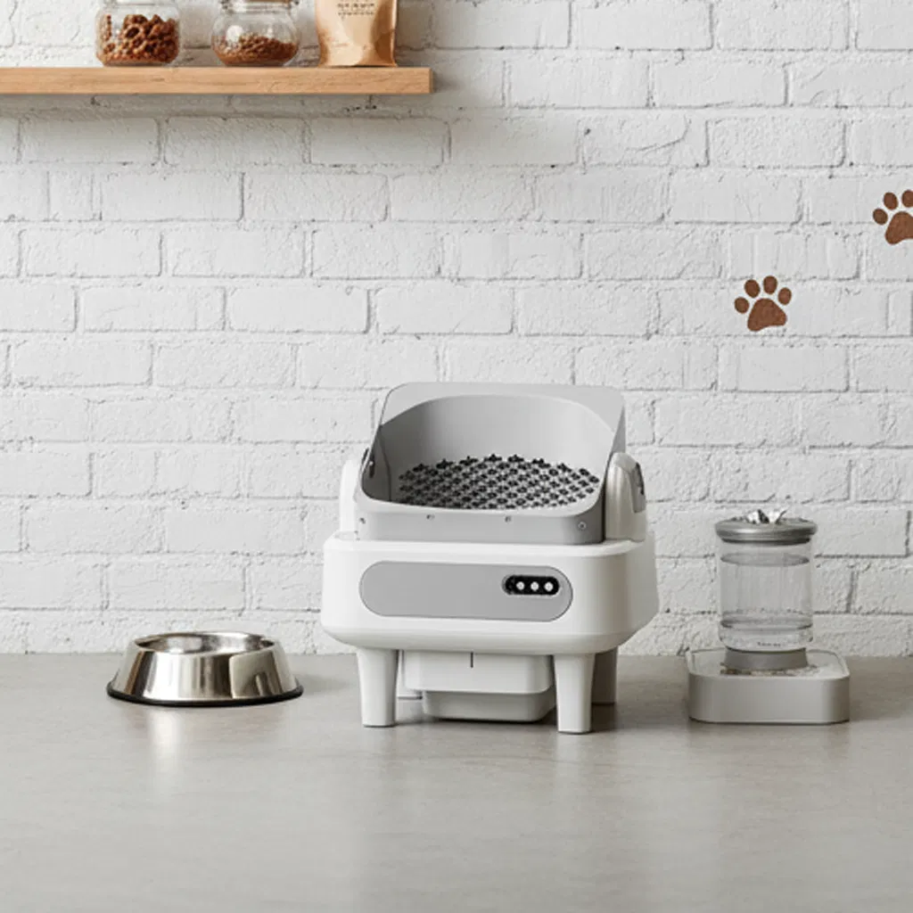 Automatic Cat Litter Box with Smart Technology and WiFi Support